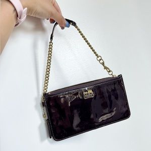 COACH Patent Leather Wristlet